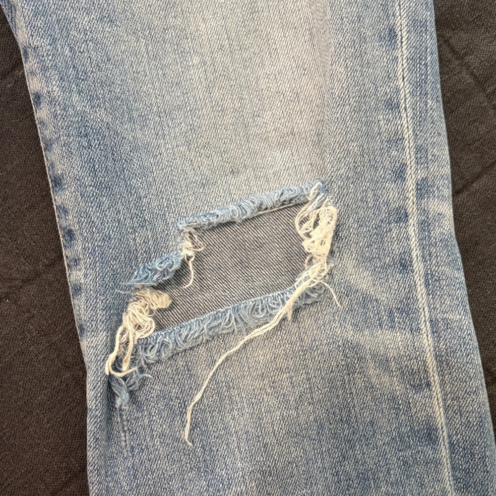 Distressed Blue Jeans - Picture 3 of 4